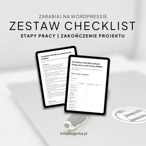 Pakiet 2 checklist dla Webdesignera: Etapy pracy z klientem i Zakończenie projektu
