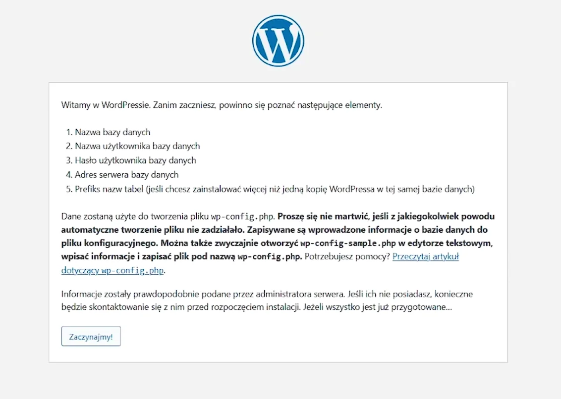 jak zainstalować wordpressa na serwerrze